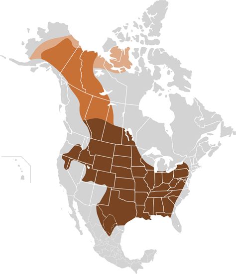 original range of bison map.